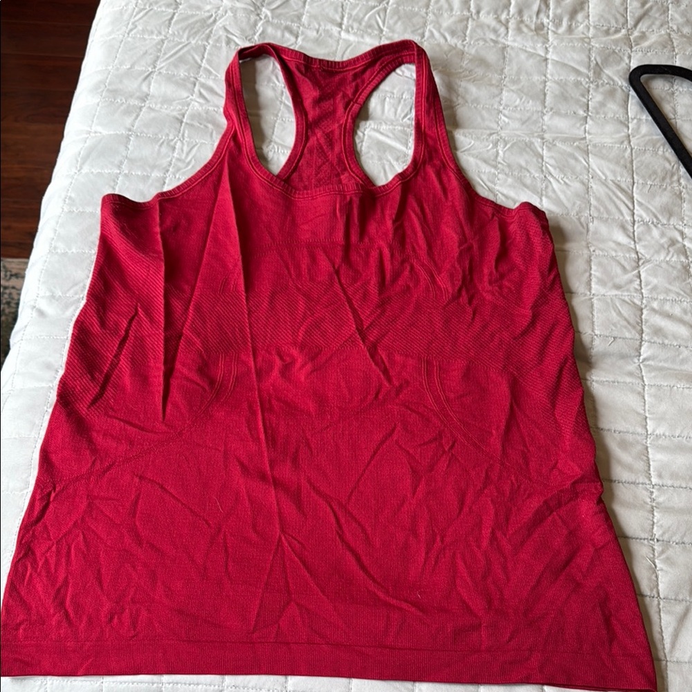 Lululemon Athletica Red Racerback Tank Top